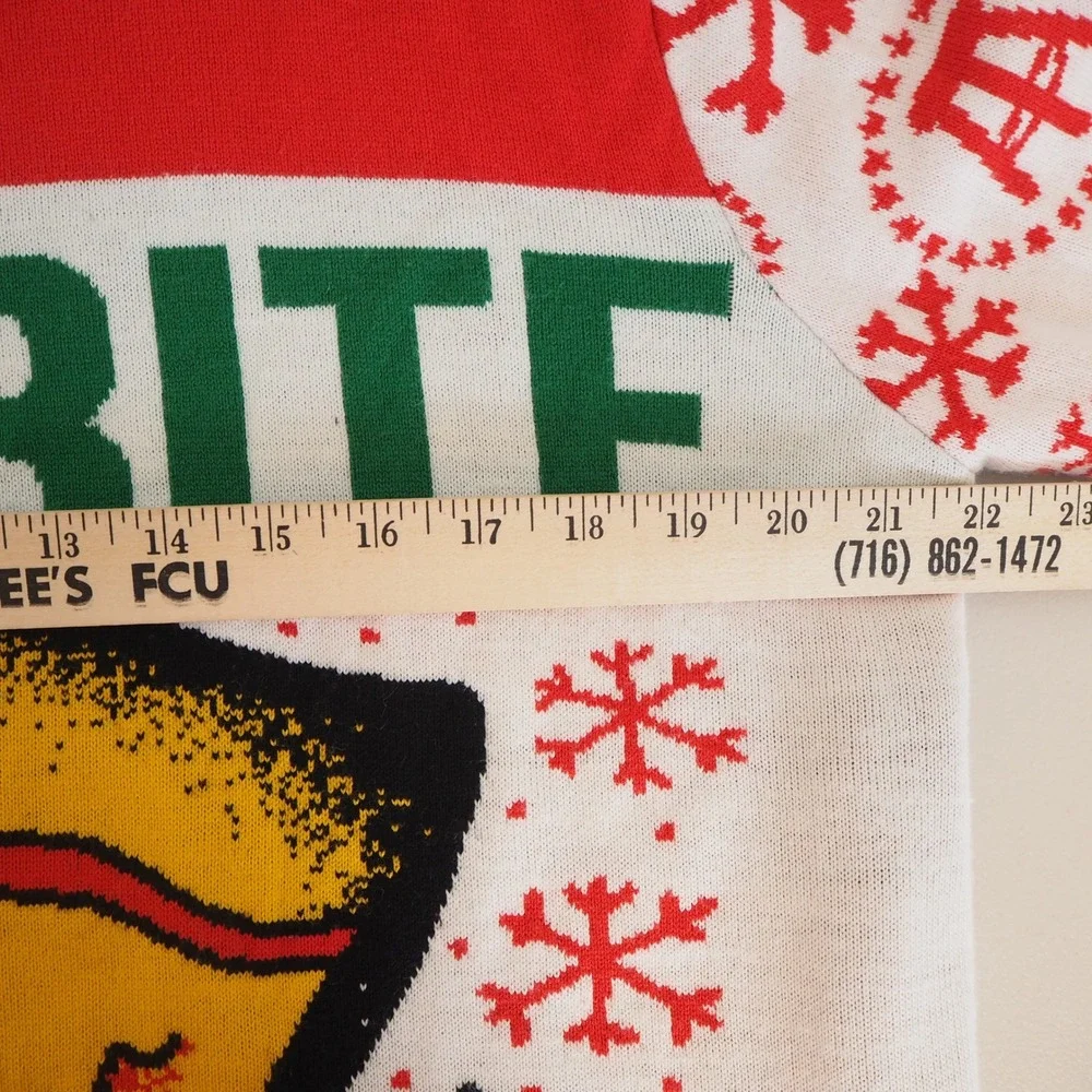 Barstool Sports Dave Portnoy‎ One Bite Pizza Ugly Christmas Sweater Men's Size L